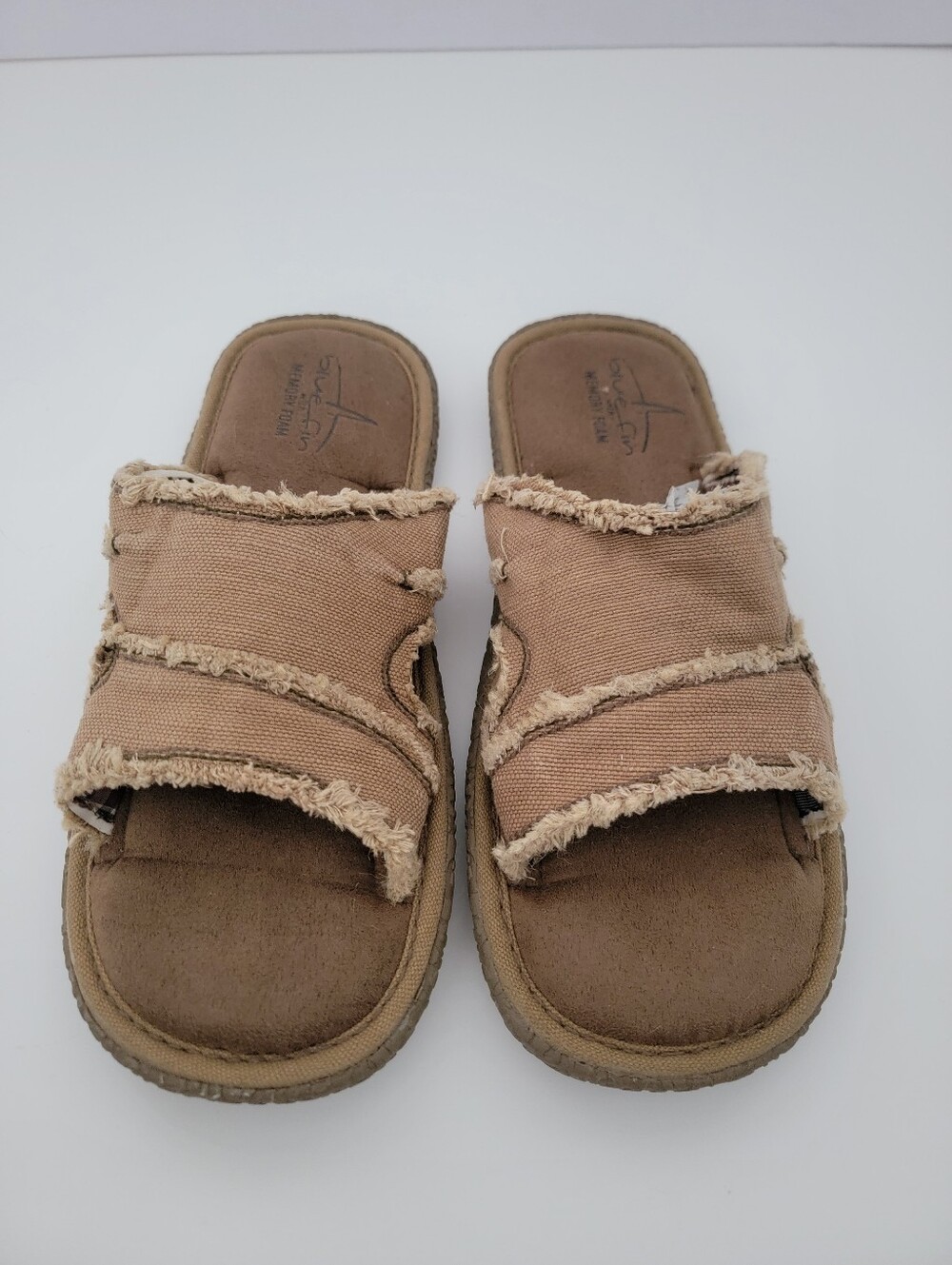 Blue Fin Fraid Slide Memory Foam Sandals Size 10